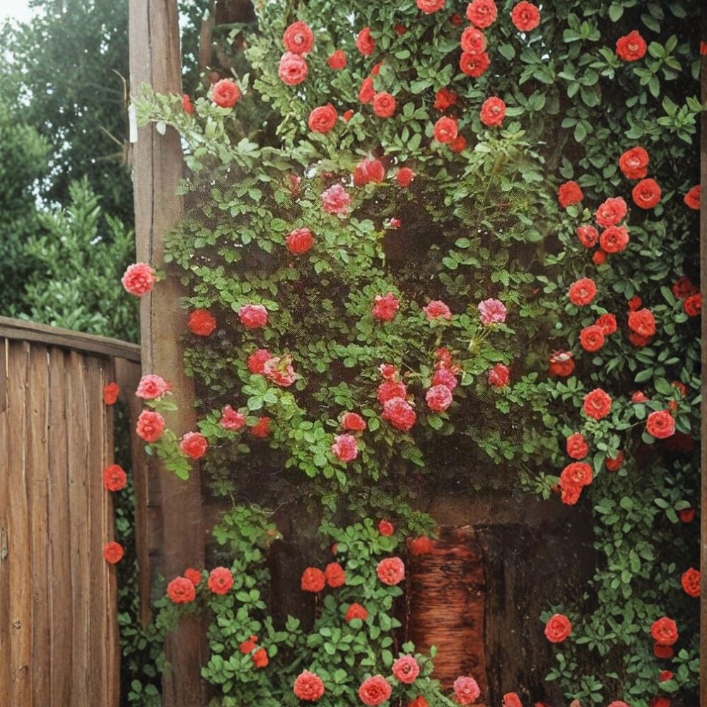 Climbing America Rose – Live Climbing Rose Plant | 2 Gallon Size | Salmon Pink Blooms | Fragrant Garden Rose | Trellis & Fence Climber