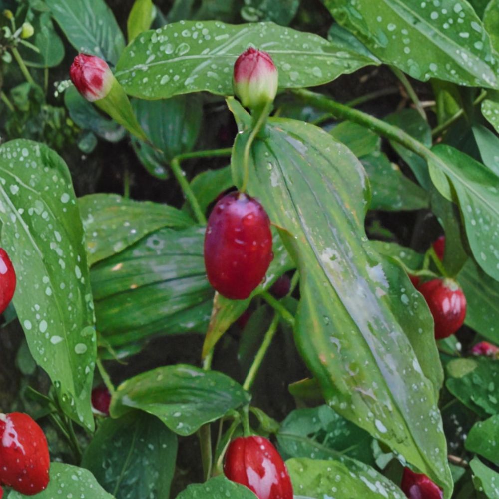 Streptopus amplexifolius – Watermelon Berry Live Root Clump | Wild Harvested Alaska Native Plant | Includes Bare Root Division Shade Loving Edible Perennial | Woodland Garden Friendly | Cold Hardy Species