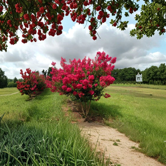 Live Crape Myrtle Plant – Lagerstroemia | Flowering Ornamental Tree & Shrub | Summer Blooms | Full Sun Landscape Plant | Garden & Patio Plant