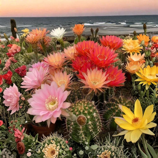Hybrid Echinopsis Cactus Live Plant – Flowering Succulent | Colorful Blooms | Easy Care Cactus | Indoor & Outdoor Plant