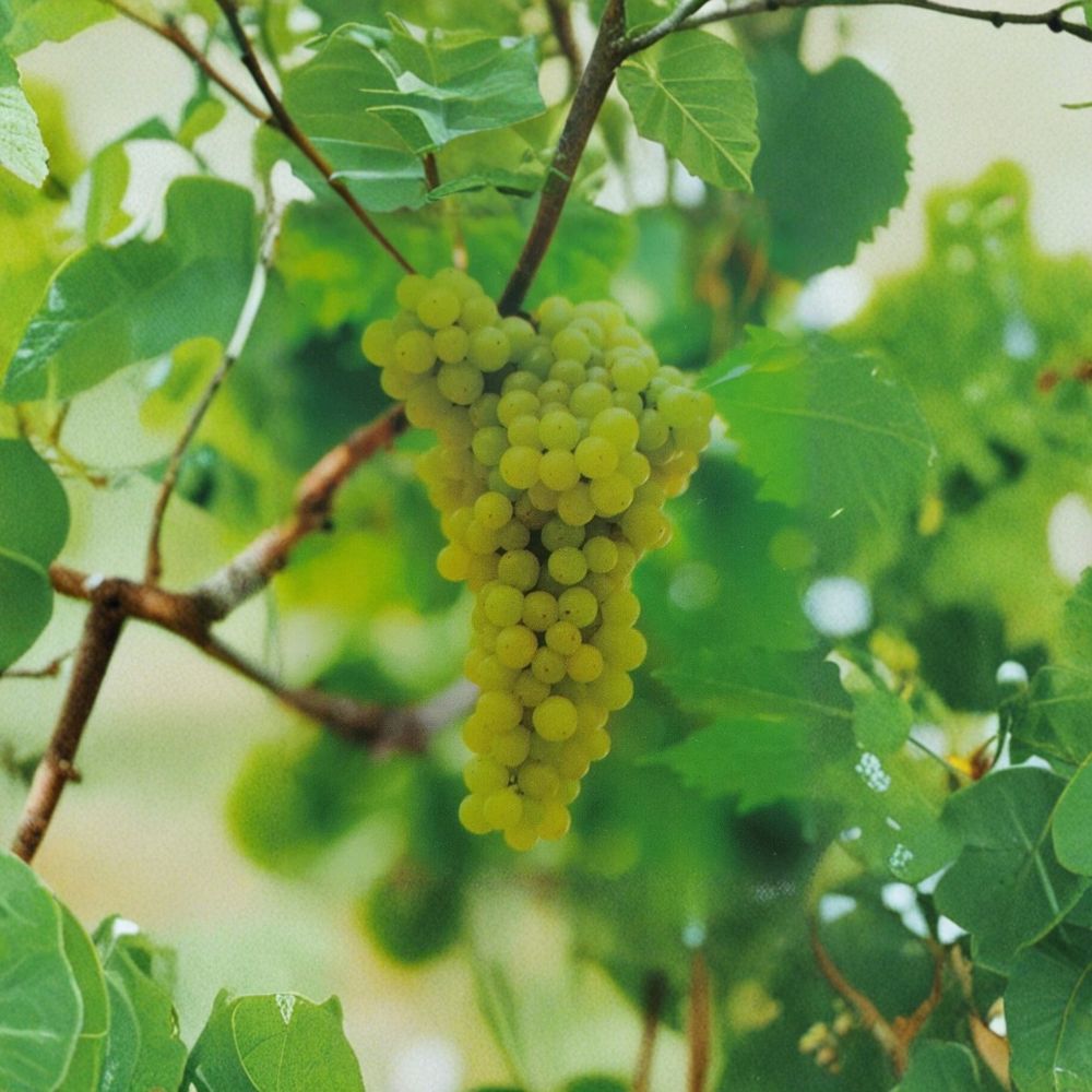 Thompson Seedless White Grape Vine – 3 Gallon Live Plant | Self-Fertile Table Grape | Sweet Seedless Grapes | Vineyard & Backyard Garden Favorite | Includes Rooted Live Plant