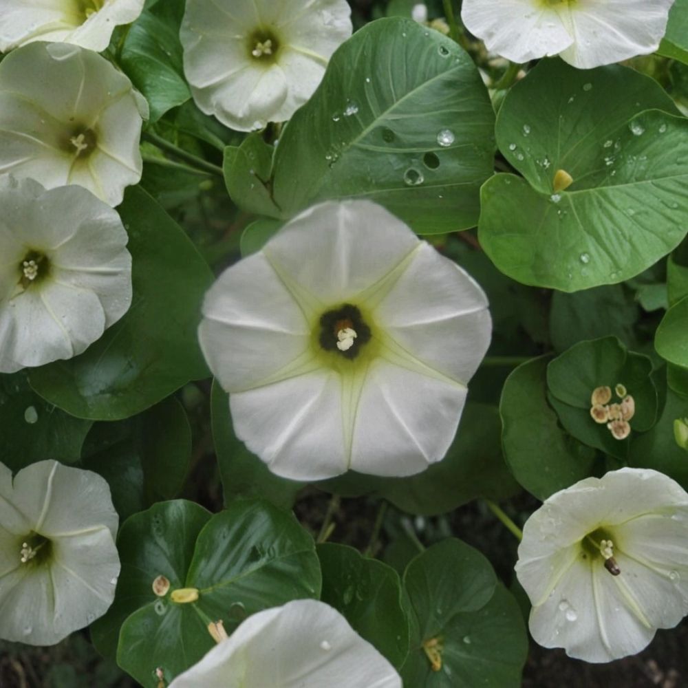 Rivea Corymbosa Live Plant – Ololiuqui | Flowering Vine | 6–12 Inch Potted Starter | White Blooms | Climbing Tropical Vine | Botanical Plant