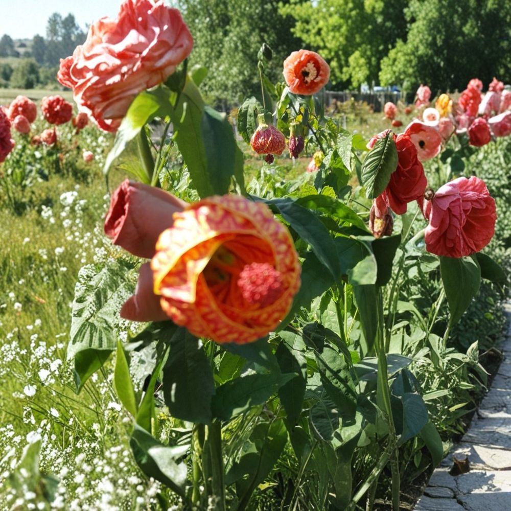 Abutilon (Chinese Lantern) – Live Flowering Plant | 7–12 Inches Tall | 4-Inch Nursery Pot | Flowering Maple Houseplant