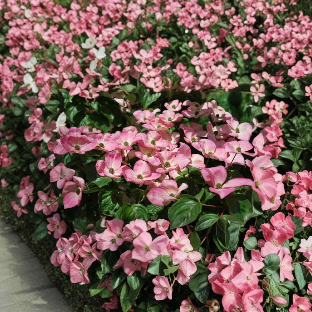 Satomi Pink Kousa Dogwood – Live Flowering Tree | 1 Gallon Pot | Cornus kousa 'Satomi' | Pink Dogwood Landscape Tree
