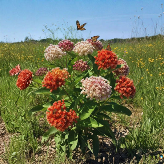 Milkweed Mix Live Plant – Asclepias spp. | Butterfly Host Plant | 4” Starter Plant | Pollinator Garden Perennial | Ships Without Pot
