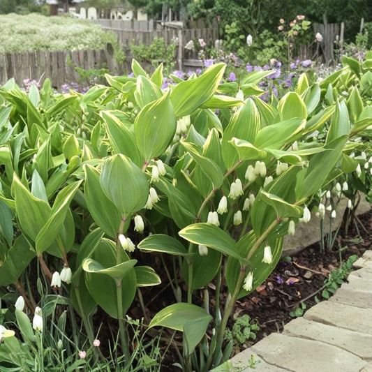 True Solomon's Seal – Polygonatum biflorum Bare Root Plants | Set of 10 | Native Woodland Perennial | Shade Garden Wildflower