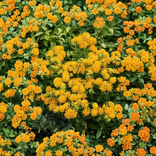 Yellow Milkweed – 2 Live Plants | 4–6 Inches Tall | Bare Root with Soil Ball | Pollinator-Friendly Perennial | Butterfly Garden Plant