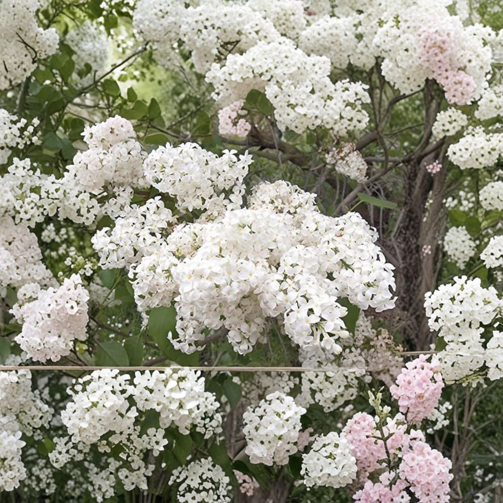 Syringa x oblata 'Betsy Ross' – Lilac Live Plant | Includes 1 Gallon Pot | Fragrant White Blooms | Hardy Flowering Shrub | Spring Garden Favorite