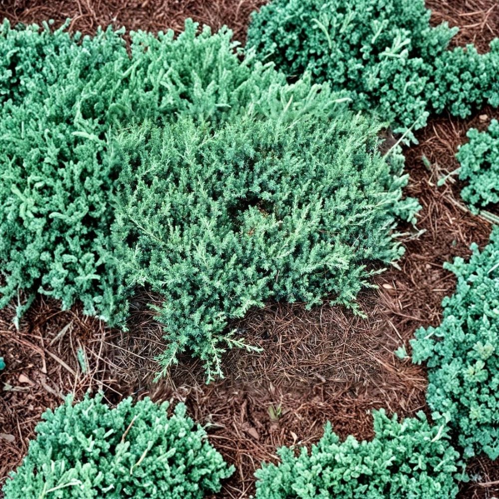 Blue Rug Juniper – Juniperus horizontalis 'Wiltonii' Live Plants | 25 Plants | 3.5 Inch Pots | Silver-Blue Evergreen Ground Cover | Drought Tolerant