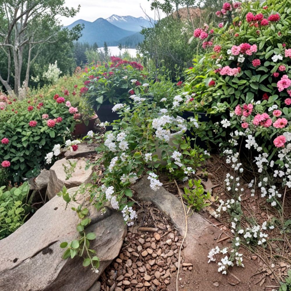 Trailing White Lantana Live Plants – 2 Pack | 4–6 Inches Tall | Lantana camara | White Flowering Groundcover | Spreading & Cascading Plant | Ships Without Pot