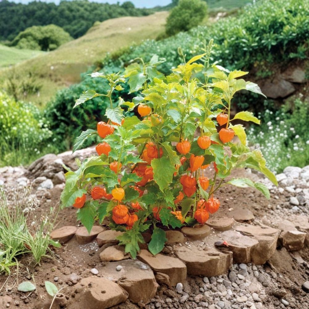 Cape Gooseberry Live Plant – Physalis peruviana | 2 to 5 Inches Tall | Includes 4 Inch Nursery Pot | Edible Golden Berry | Easy to Grow