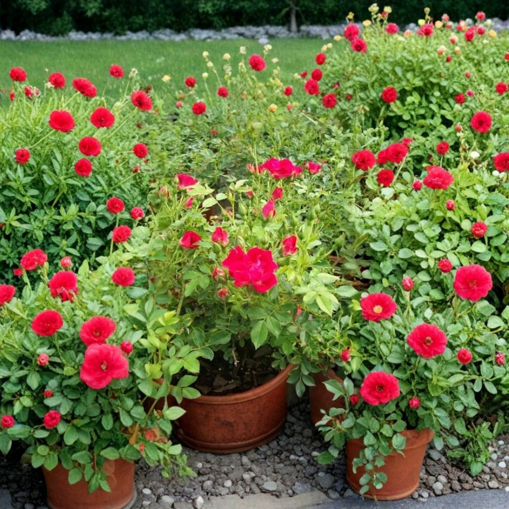 Red Drift Rose Live Plant – 3 Gallon Size | Red Groundcover Rose Bush | Disease Resistant Repeat Bloomer | Small Garden Landscape Rose | Includes Rooted Live Plant