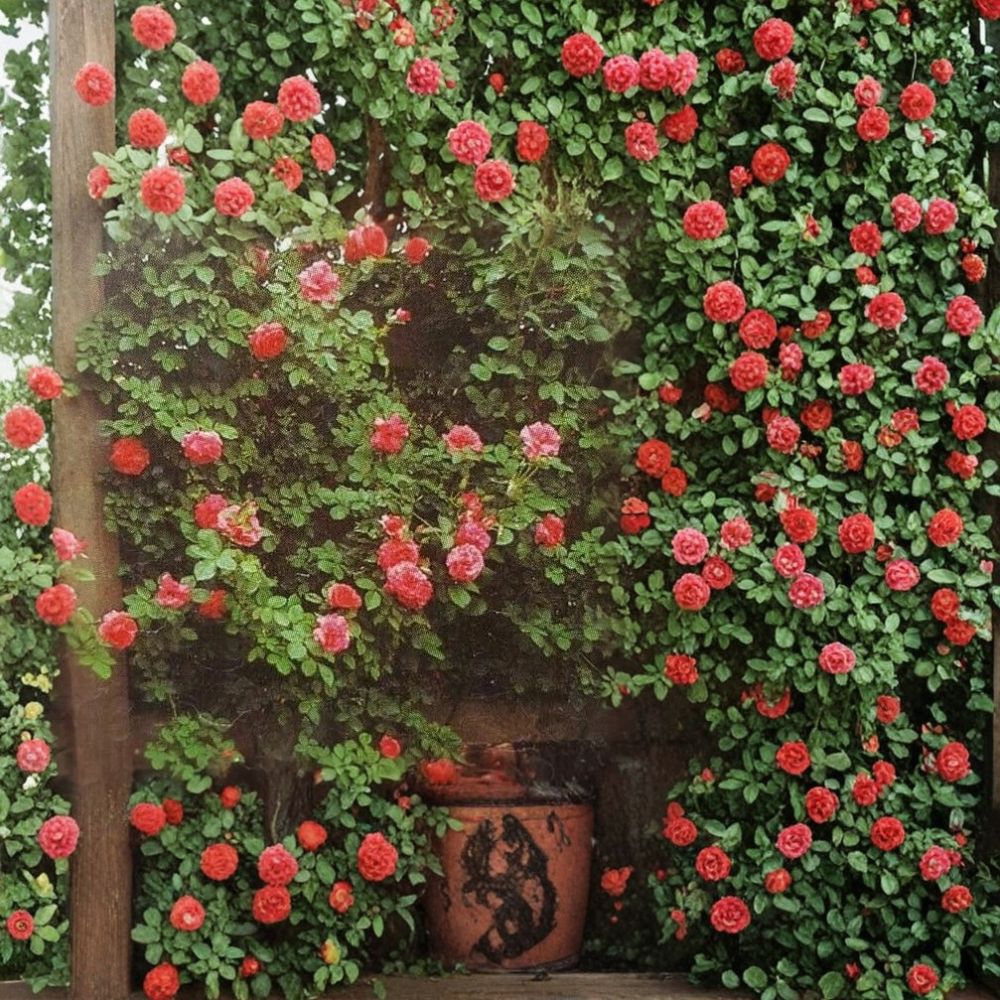 Climbing America Rose – Salmon Pink Live Bush Plant | 5 Gallon Size | Includes Root Ball Wrapping | Fragrant Climbing Rose | Trellis & Arbor Friendly