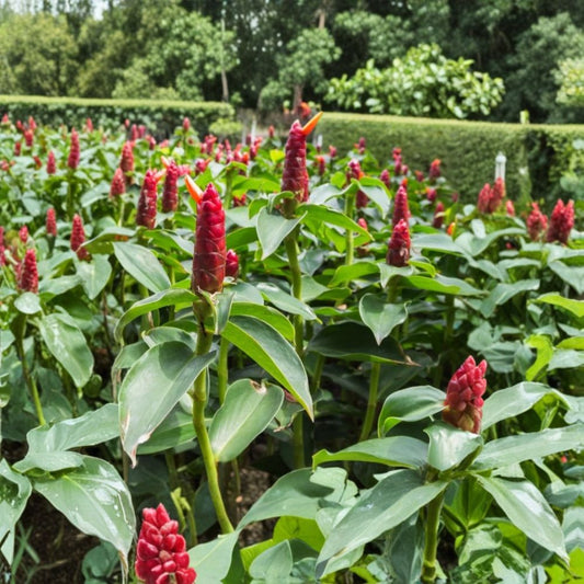 Shampoo Ginger Live Plants – Zingiber zerumbet | 2 Plants | 8–12 Inches Tall | Awapuhi Kuahiwi | Tropical Ginger Plant