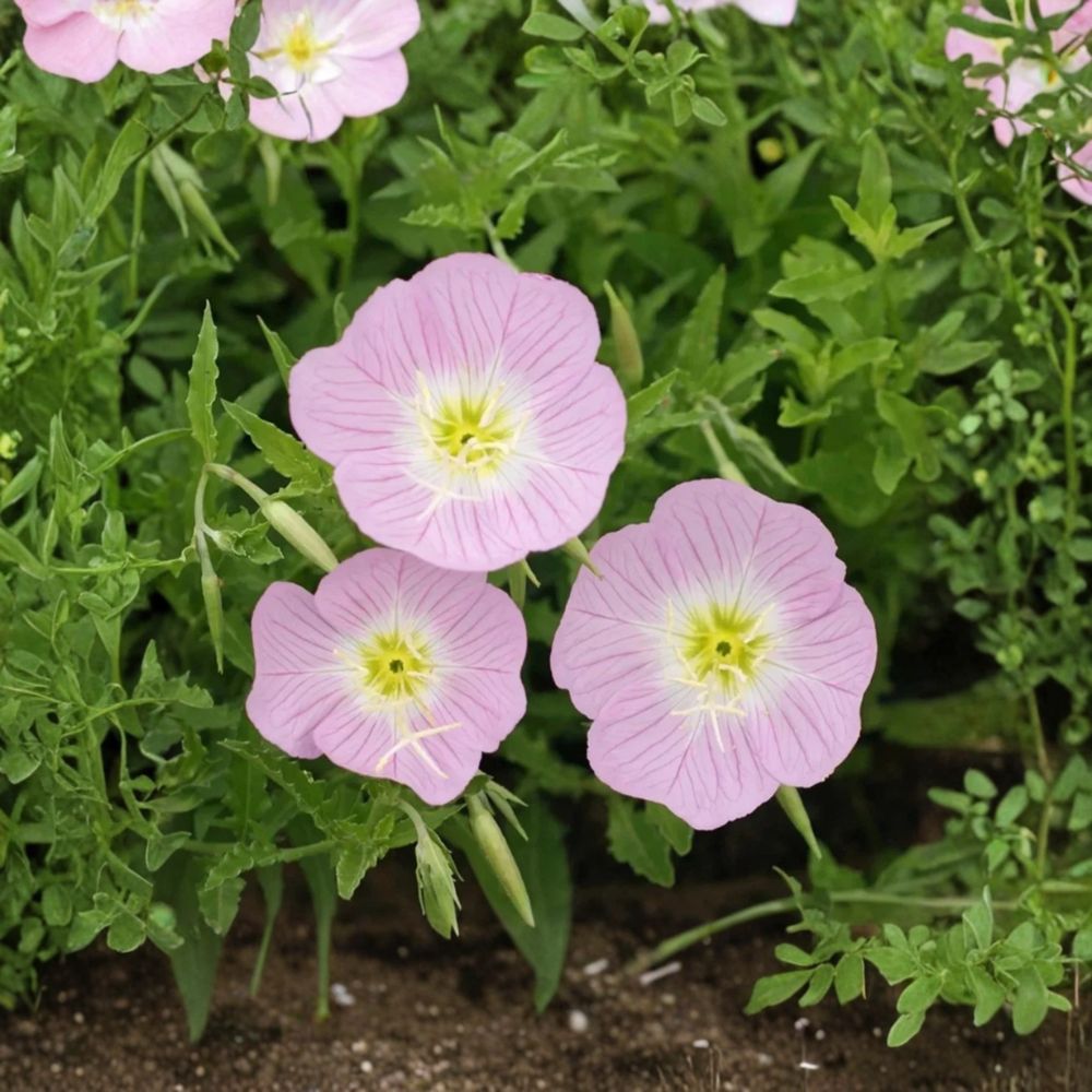 Live Pink Showy Evening Primrose Plant | Hardy Perennial | Drought Tolerant Flowering Plant | Heat-Loving Garden Favorite | Ships Bare Root