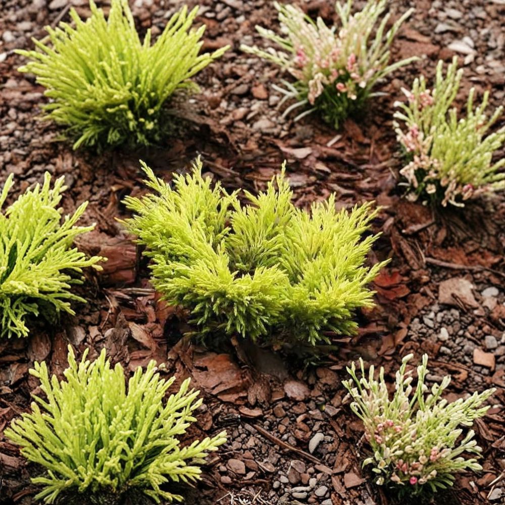 Lime Glow Juniper – Juniperus horizontalis ‘Limeglow’ Live Starter Plant | 1 Live Plant | Chartreuse Evergreen Groundcover | Creeping Juniper