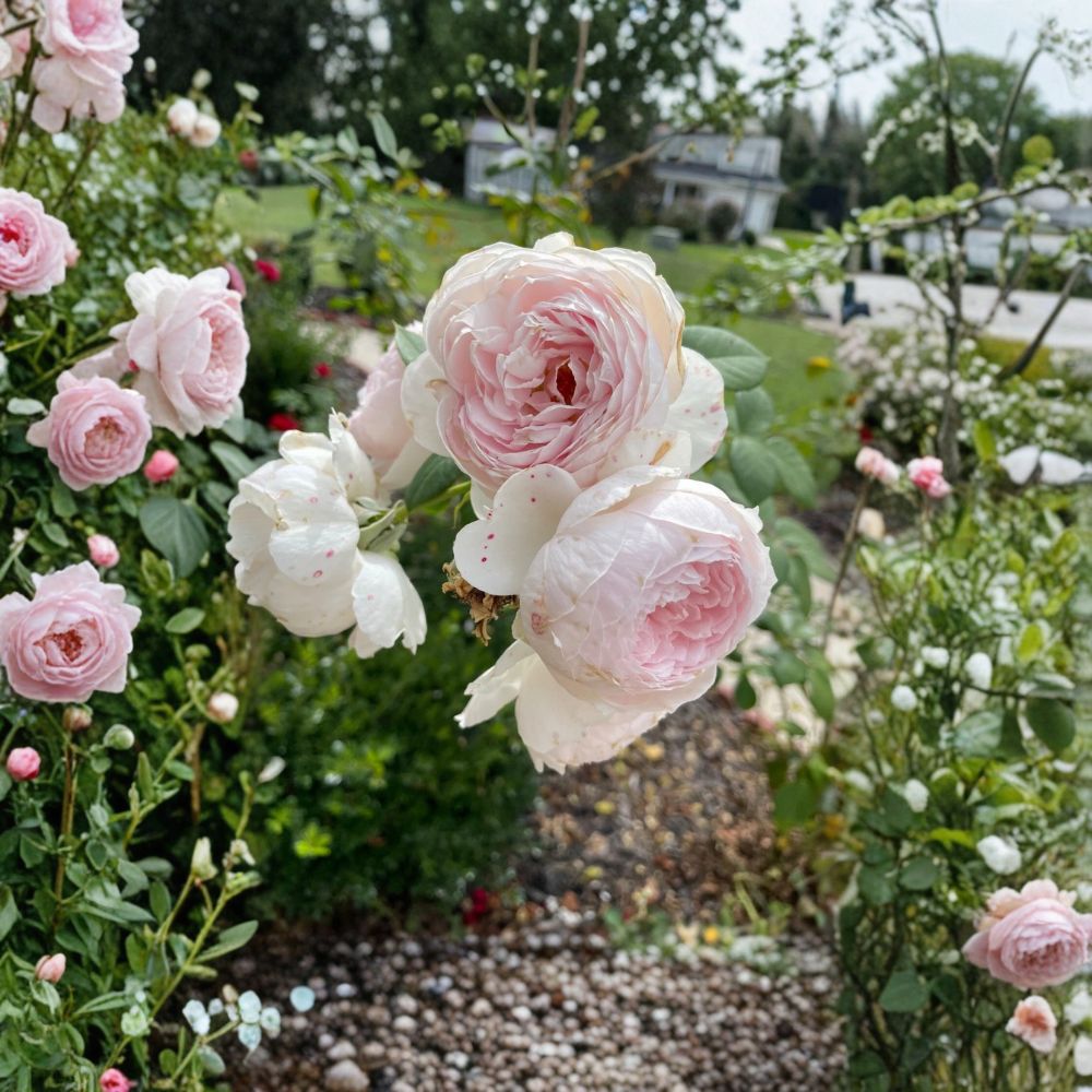 Earth Angel Rose Live Cuttings | 5 Fresh Rose Cuttings | 5–7 Inches Long | Fragrant Flowering Shrub | Rooting Propagation Starter