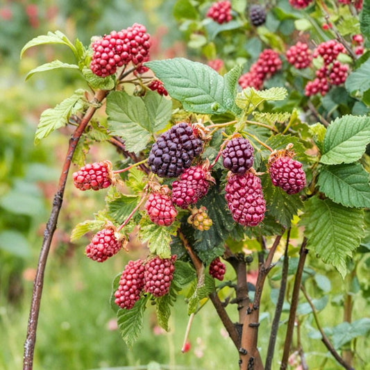 Sweet Boysenberry Plants – Set of 3 Live Berry Vines | 4–6 Inch Starter Plants | Hybrid Fruit Vine | Large Sweet-Tart Berries | Bare Root | Trellis & Garden Friendly | Zones 5–9