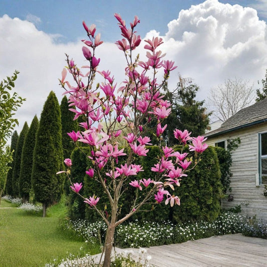 Ann Star Magnolia Tree – Magnolia ‘Ann’ | Live Plant | 2" Pot | Pink-Purple Spring Blooms | Zones 3–8