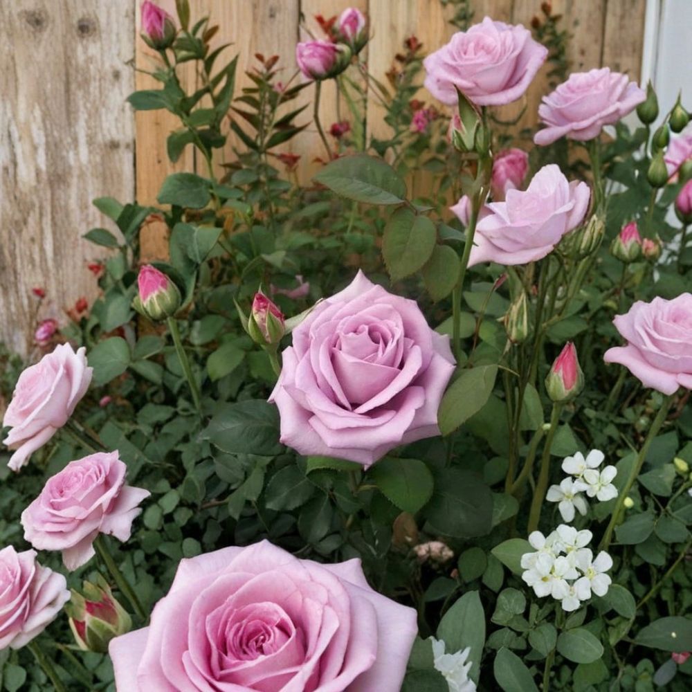 Blue Girl Rose – Hybrid Tea Rose Live Plant | 1 Gallon Size | Mauve Lavender Blooms | Fragrant Rose Bush | Elegant Garden Favorite