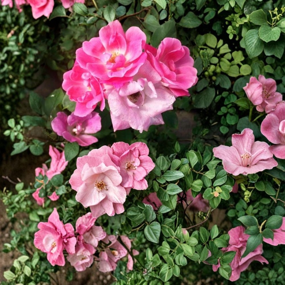 Pink Knock Out® Rose – Medium Pink Live Shrub Plant | 2 Gallon Size | Includes Root Ball Wrapping | Disease Resistant Landscape Rose | Easy to Grow
