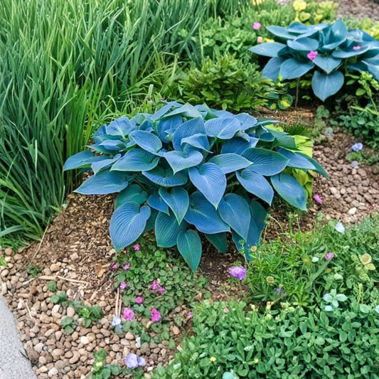 Halcyon Hosta Live Plant – 4 Inch Nursery Pot | Blue Foliage Perennial | Shade Garden Plant | Easy to Grow