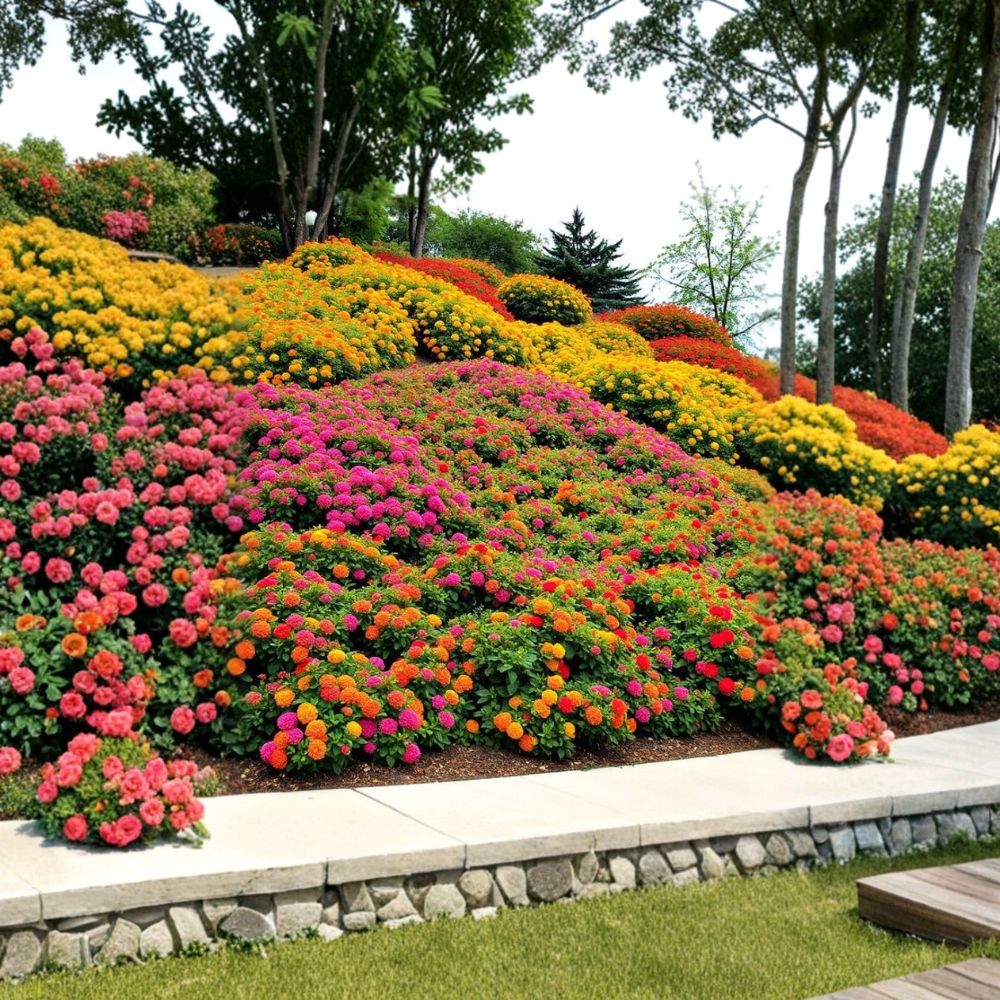 Live Random Lantana Plant | Mixed Color Flower Shrub | Ships Without Pot | Butterfly Plant | Garden & Container Friendly