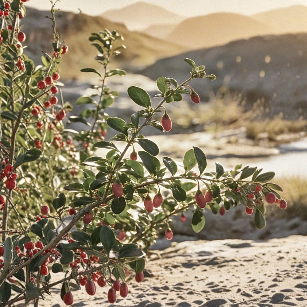 Goji Berry Live Plant – Lycium barbarum | Healthy Rooted Fruit Bush | Edible Berry Shrub | Easy to Grow | Cold Hardy