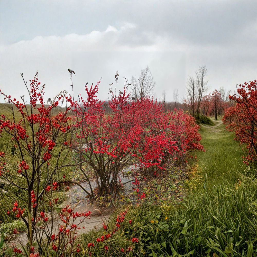 Ilex verticillata 'Maryland Beauty' – Female Winterberry Live Shrub | 12 Inches Tall | Includes 1 Gallon Pot Red Berry Native Shrub | Landscape & Wildlife Garden Friendly | Easy to Grow