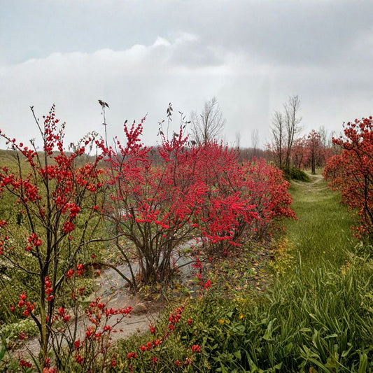 Ilex verticillata 'Maryland Beauty' – Female Winterberry Live Shrub | 12 Inches Tall | Includes 1 Gallon Pot Red Berry Native Shrub | Landscape & Wildlife Garden Friendly | Easy to Grow