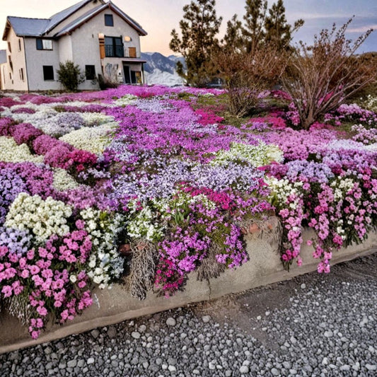 Creeping Phlox Live Plant – Mixed Colors | Phlox subulata | 4 Inch Starter Plant | Perennial Ground Cover | Spring Blooms | No Pot