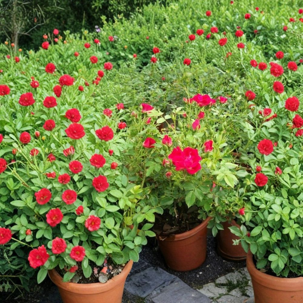 Red Drift Rose Live Plant – 3 Gallon Size | Red Groundcover Rose Bush | Disease Resistant Shrub Rose | Compact Landscape Plant | Includes Rooted Live Plant