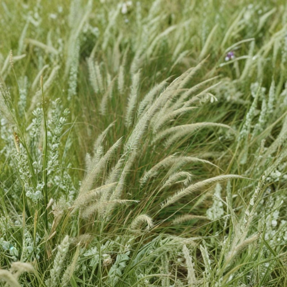White Pennisetum Fountain Grass Live Plant – 4–6 Inch Dwarf Ornamental Grass | Perennial Garden Grass | Full Sun Landscape Plant | Easy Care