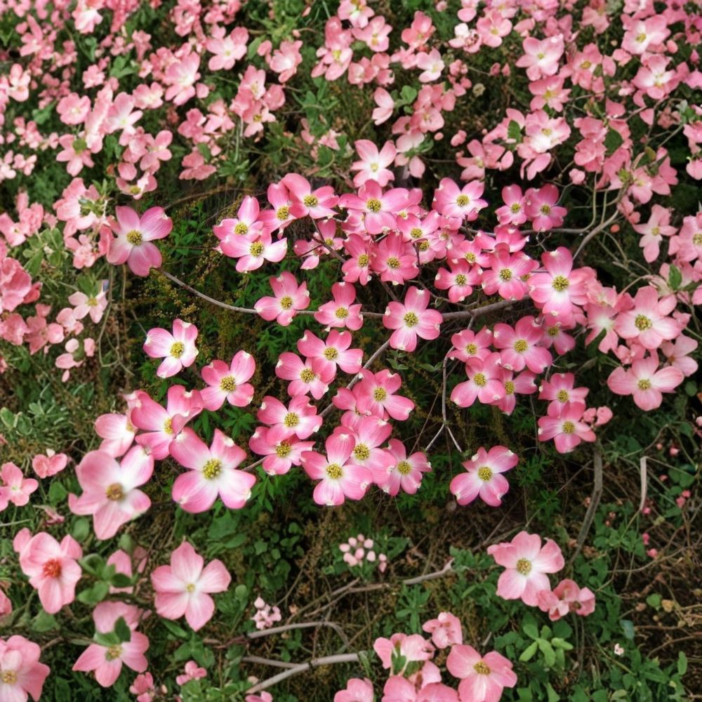 Pink Dogwood Tree Live Plant – Cornus florida | 10–16 Inches Tall | Quart Nursery Pot | Spring Flowering Ornamental Tree | Hardy Zones 5–9