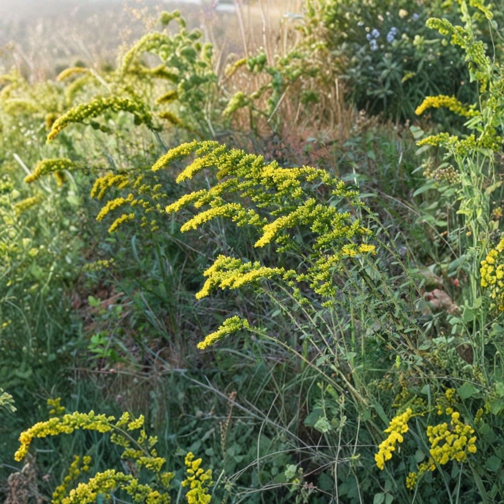 Gray Goldenrod Live Starter Plants – Solidago nemoralis 10-Pack | Native Wildflower | Drought-Tolerant Full Sun Perennial | Plug-Grown Seedlings