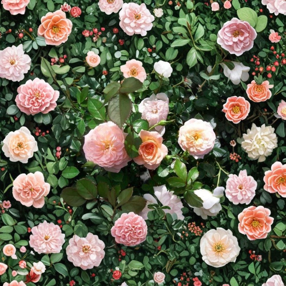 Apricot Drift® Rose – Rosa hybrida Live Plant | 3 Gallon Size | Apricot Groundcover Rose Bush | Includes Root Ball | Disease Resistant Landscape Rose | Easy to Grow