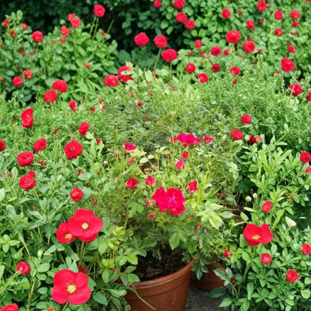 Red Drift Rose – Live Bush Plant | 3 Gallon Size | Includes Rooted Groundcover Rose Ready for Planting | Landscape & Garden Friendly | Easy to Grow