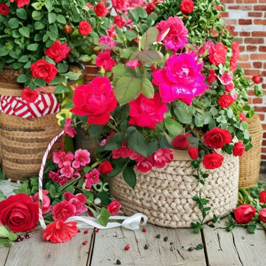 Double Knock Out® Red Rose – Rosa Live Plant | 5 Gallon Size | Double Red Blooms | Disease Resistant Shrub Rose | Easy to Grow