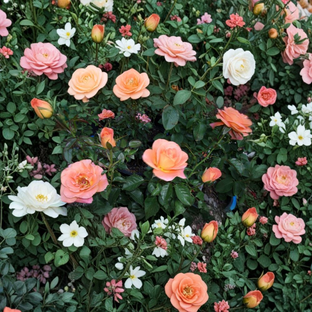New Year Grandiflora Rose – Live Rose Plant | 3 Gallon Size | Vibrant Orange Blooms | Grandiflora Rose Bush | Hardy Landscape Rose