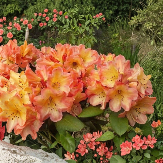 Honey Butter Rhododendron Live Starter Plant – Rhododendron x ‘Honey Butter’ | Yellow & Cream Flowers | Evergreen Shrub | Zones 6b–9b