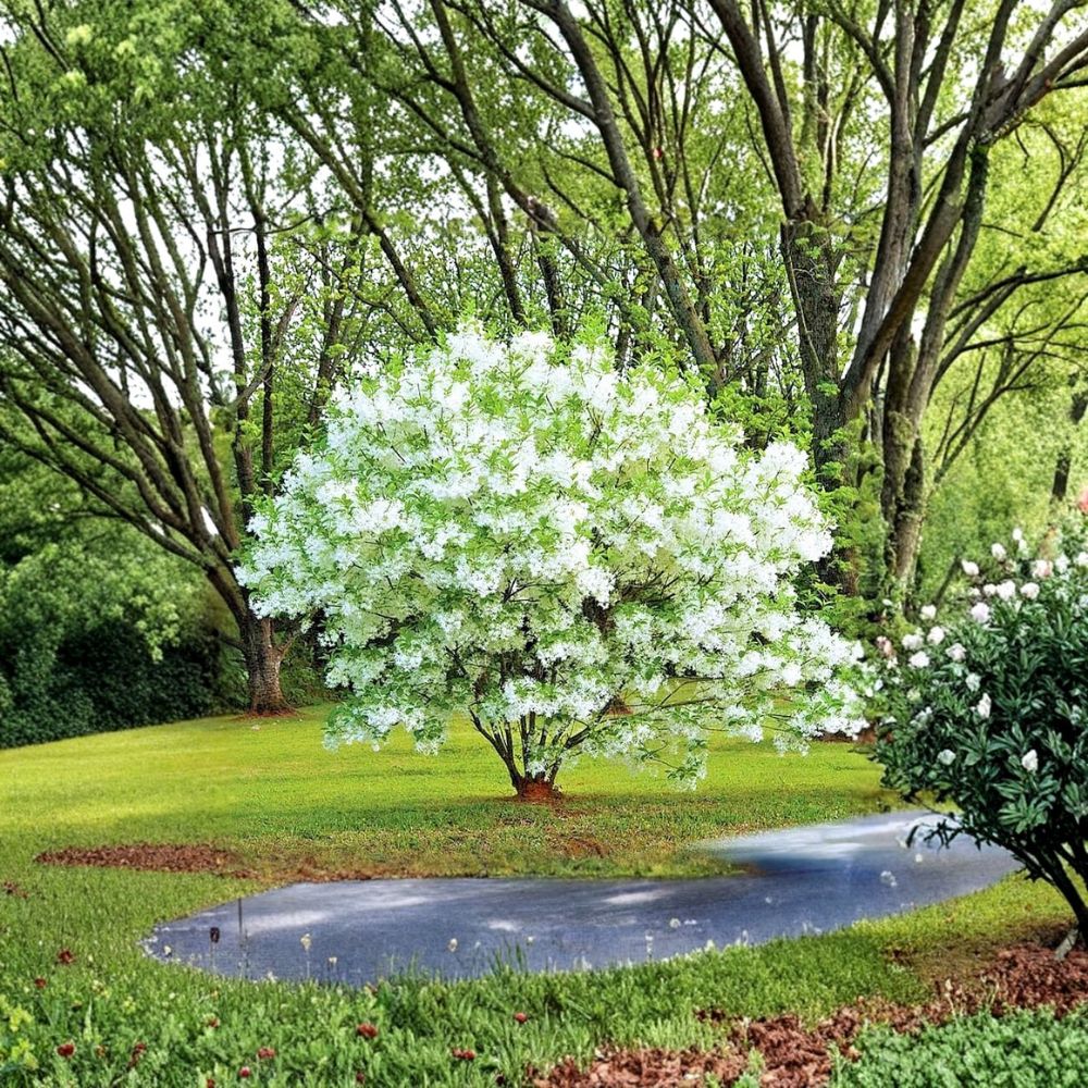 White Fringe Live Plant | 6–12 Inches Tall | 1 Quart Pot | Ornamental Tropical Plant | Garden & Container Friendly | Zones 6–9