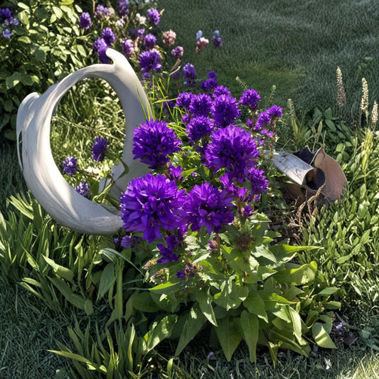 5 Live Purple Bellflower Bare Roots – Campanula glomerata 'Superba' | Hardy Perennial | Violet Blooms | Ready to Plant