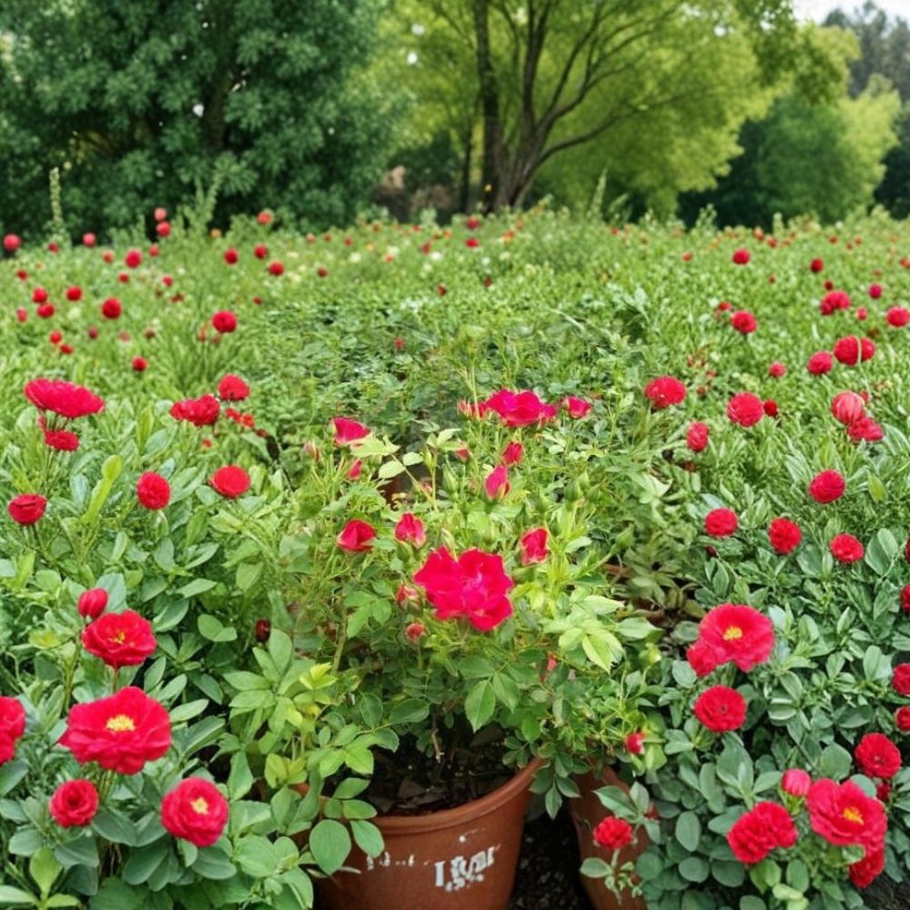 Red Drift Rose – Live Bush Plant | 5 Gallon Size | Includes Rooted Groundcover Rose Ready for Planting | Landscape & Garden Friendly | Easy to Grow
