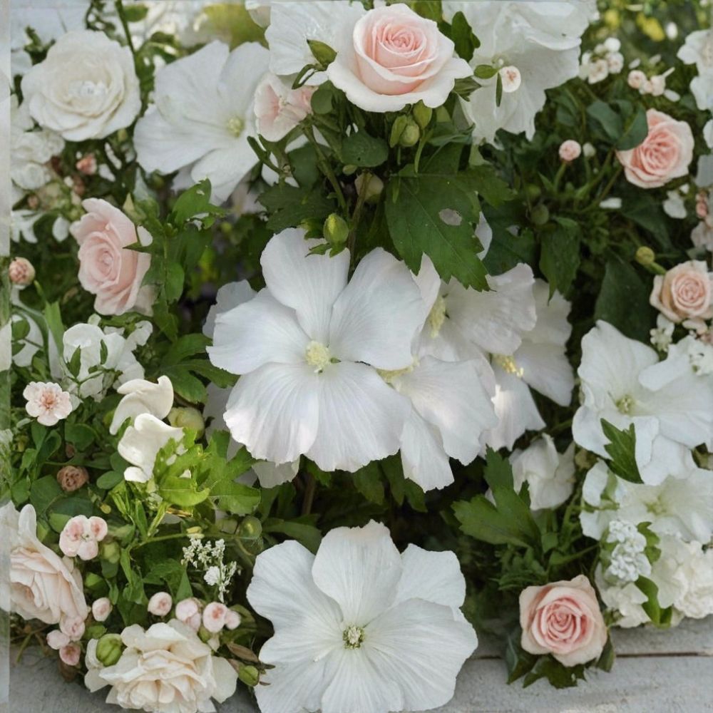 Diana White Rose of Sharon Live Plant – 1 Quart Size | Hibiscus syriacus 'Diana' | White Flowering Shrub | Garden Favorite | Easy to Grow