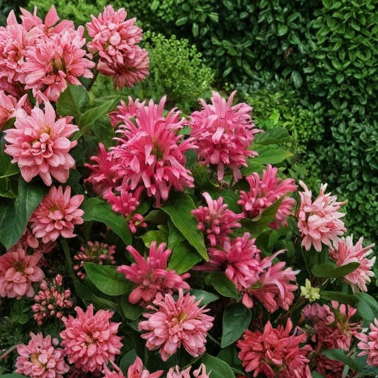 Pink Flamingo Justicia Carnea Live Plant – Brazilian Plume Flower | Hummingbird & Butterfly Plant | Rooted Starter in Pot