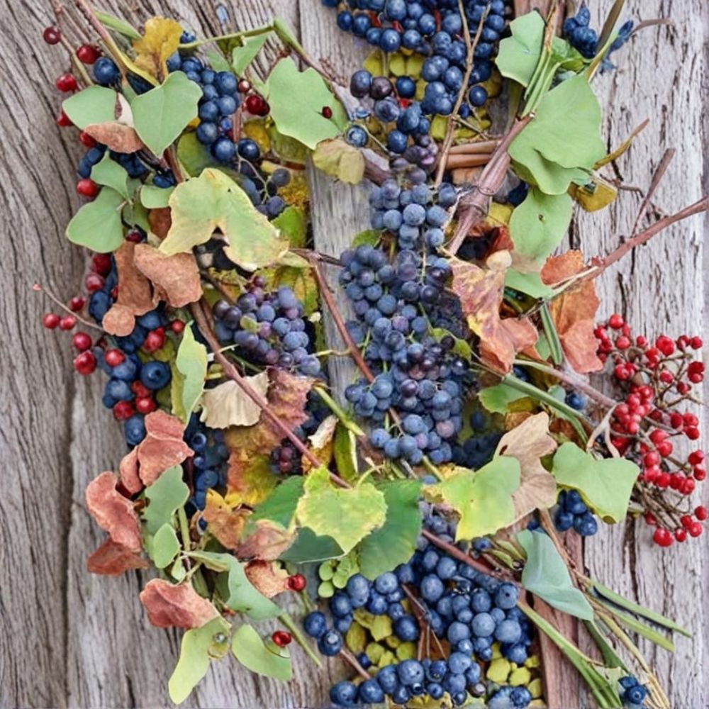 Concord Grape Vine – Vitis labrusca Live Bare Root Starter | 6–14 Inches Tall | Organic Heirloom Fruit Vine | Easy to Grow