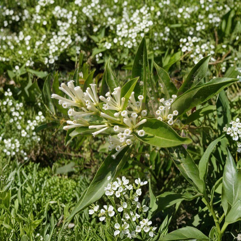 White Chocolate Jasmine Seeds – Cestrum diurnum 10 Seeds | Day Blooming Jessamine | Fragrant Tropical Shrub | Rare Exotic Plant