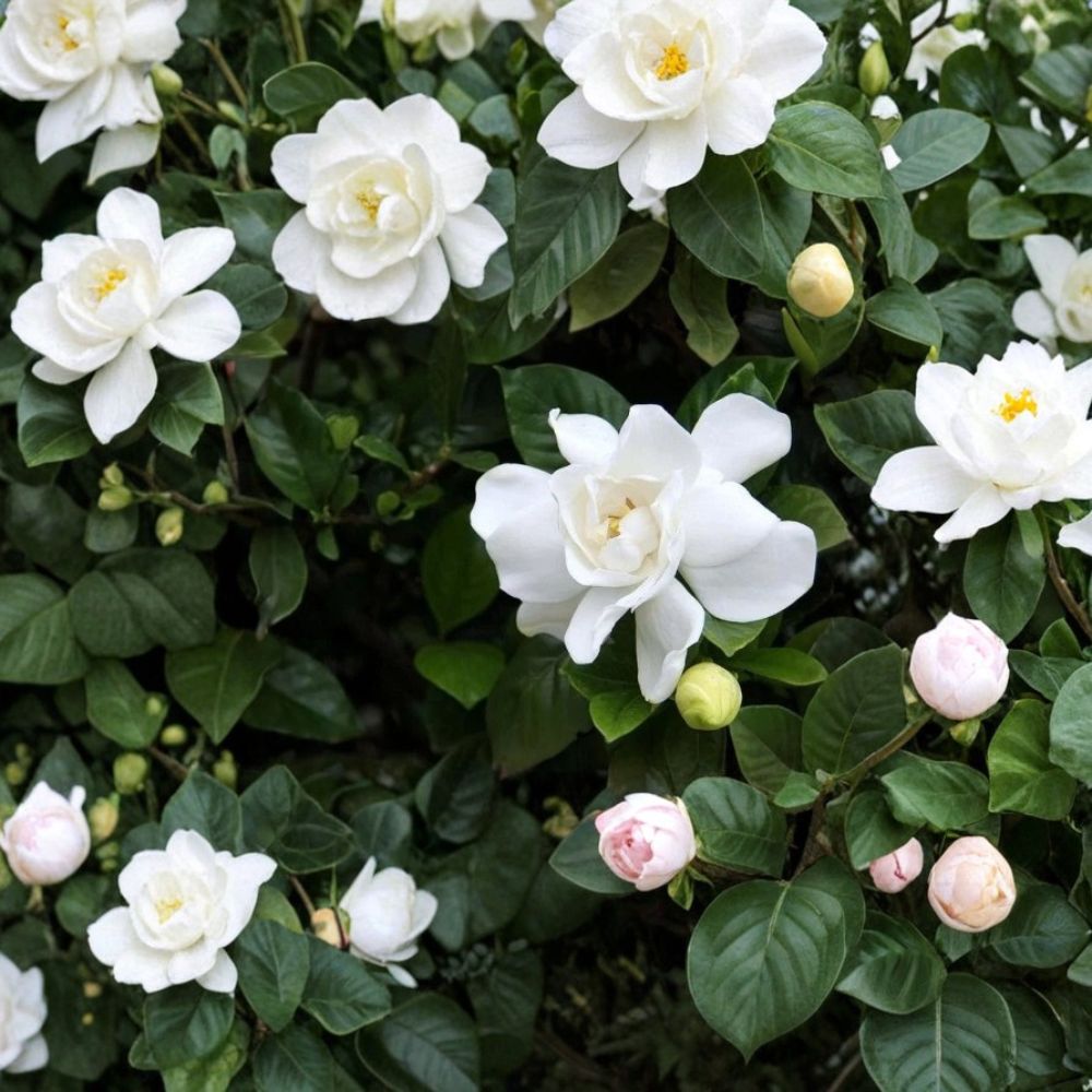 Gardenia ‘Veitchii’ Live Plant – Gardenia jasminoides Fragrant White Blooms | 3–4 Feet Tall | Evergreen Indoor Outdoor Shrub | Large Specimen