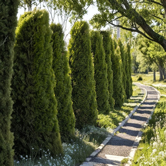 Emerald Green Arborvitae – Thuja occidentalis ‘Smaragd’ Starter Plants | 20 Pack Bare Root 3–6 Inch Plugs | Privacy Hedge Trees | Evergreen Landscape