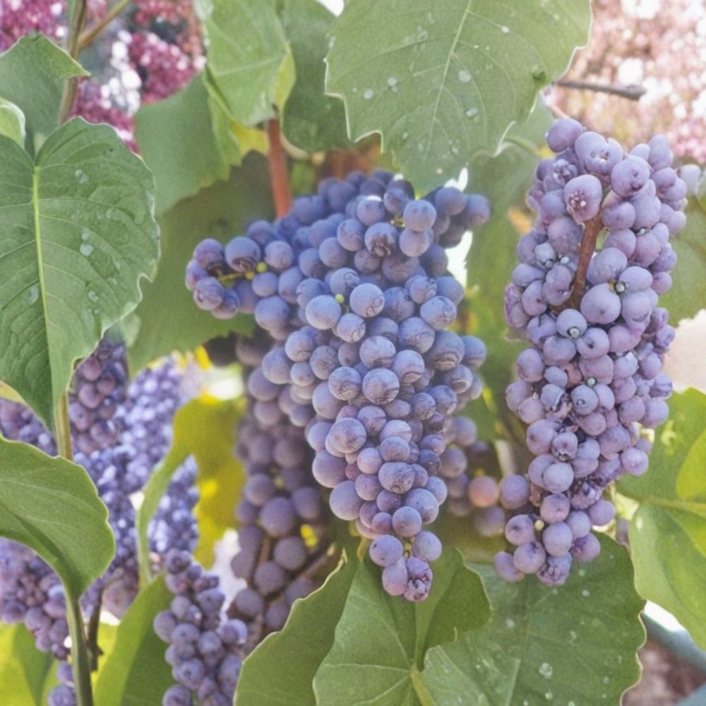 Fredonia Grape Vine – Vitis labrusca Live Plant | 3 Gallon Size | Early Ripening Fruit Vine | Cold Hardy & Productive | Home Garden Favorite